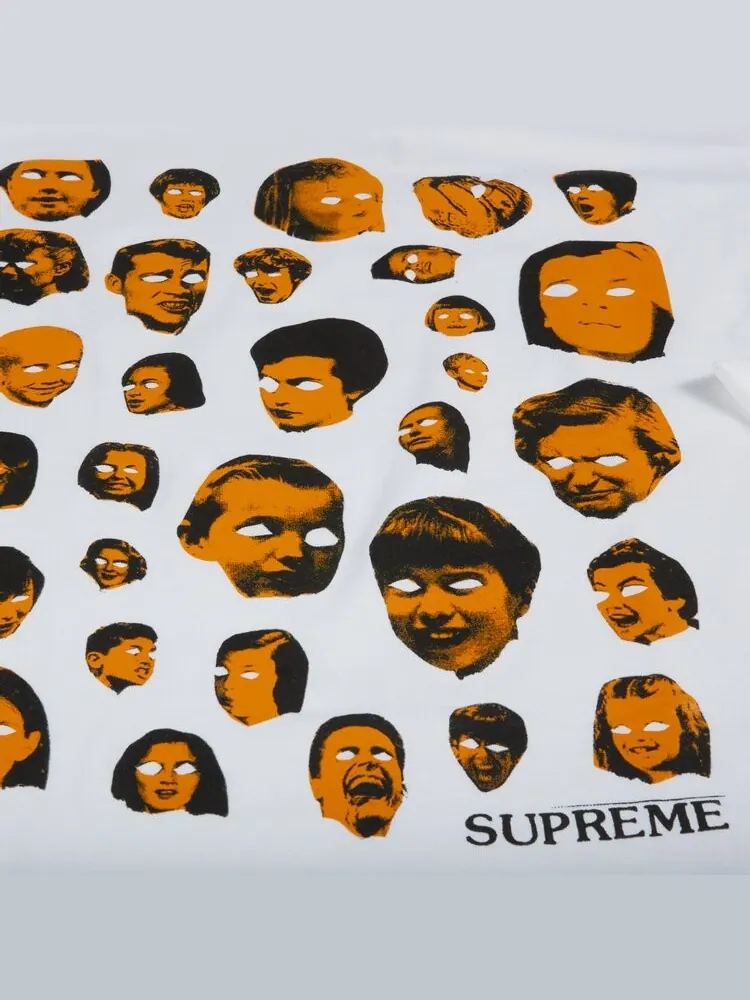 Футболка Supreme Faces T-Shirt 'White' — изображение 2 из 2, белый