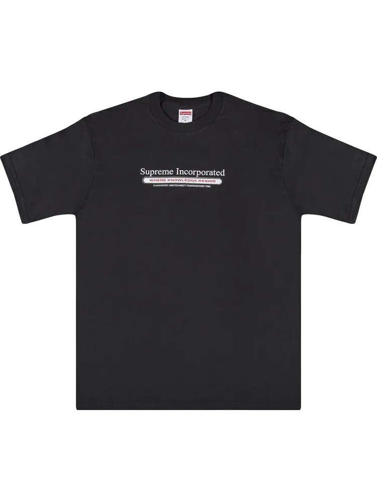 Футболка Supreme Inc. T-Shirt 'Black' — изображение 1 из 2, черный