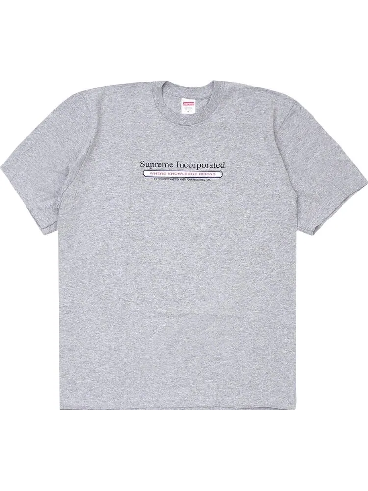 Футболка Supreme Inc. T-Shirt 'Heather Grey' — изображение 1 из 1, серый