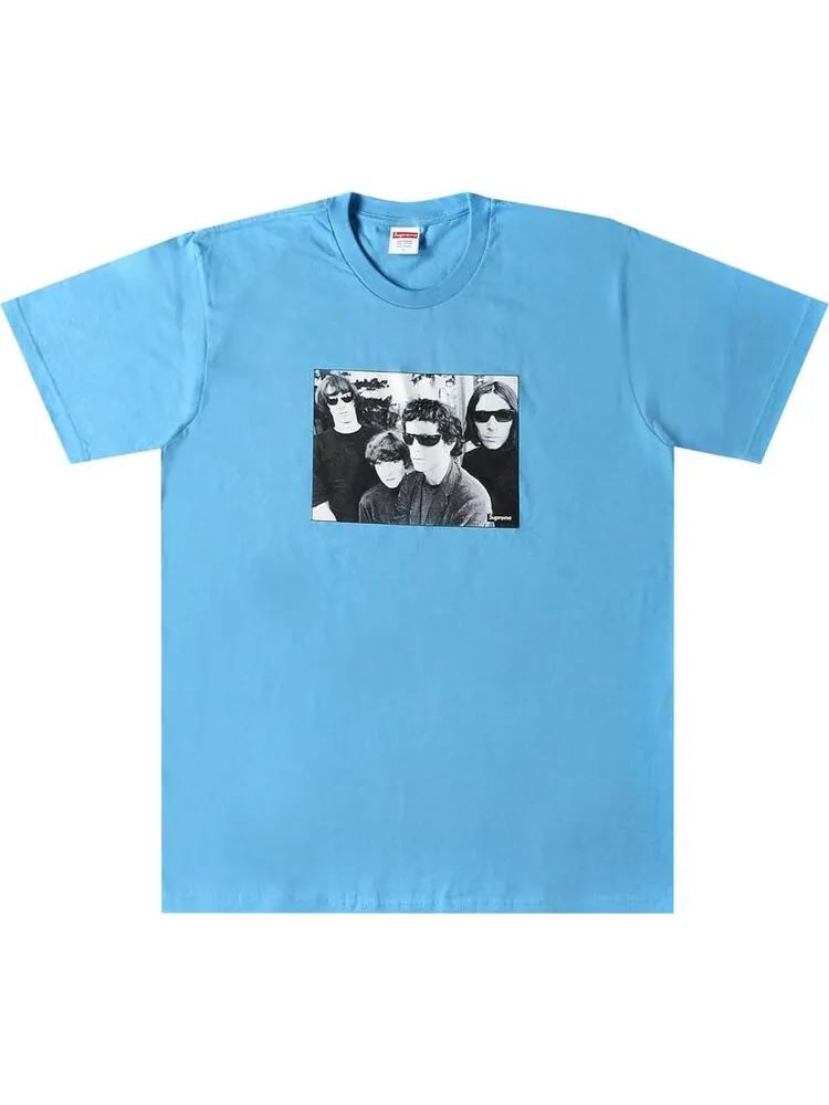 Футболка Supreme The Velvet Underground Tee 'Light Slate' — изображение 1 из 1, синий