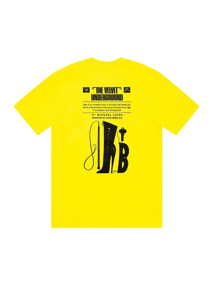 Футболка Supreme The Velvet Underground Tee Yellow — изображение 2 из 2, желтый