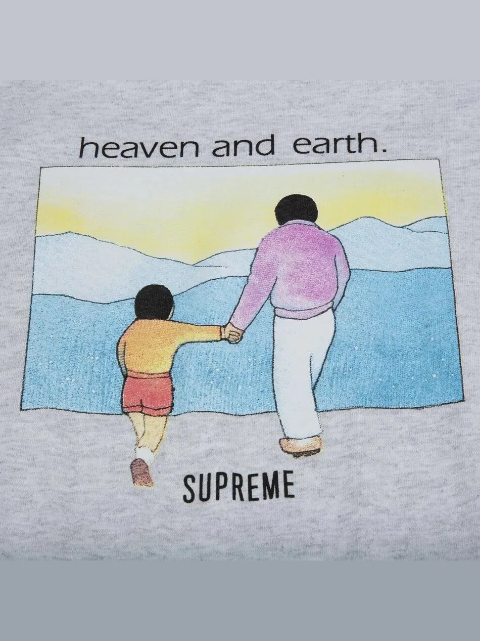 Футболка Supreme Heaven And Earth — изображение 2 из 2, серый