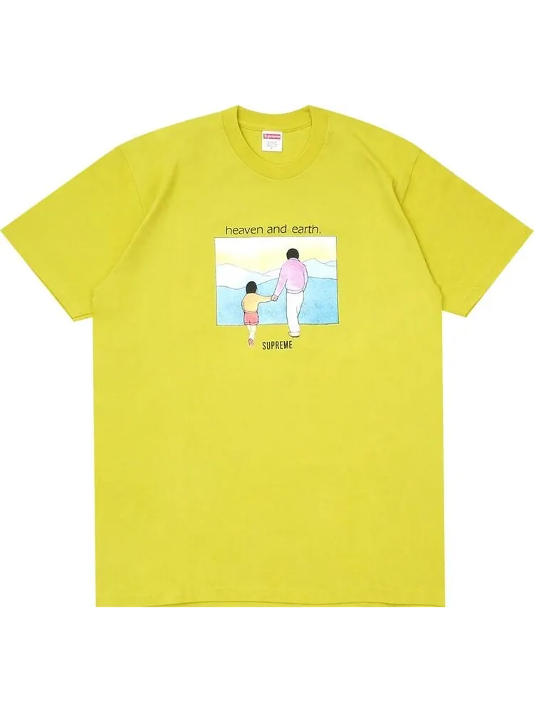 Футболка Supreme Heaven And Earth Tee 'Sulfur' — изображение 1 из 1, желтый