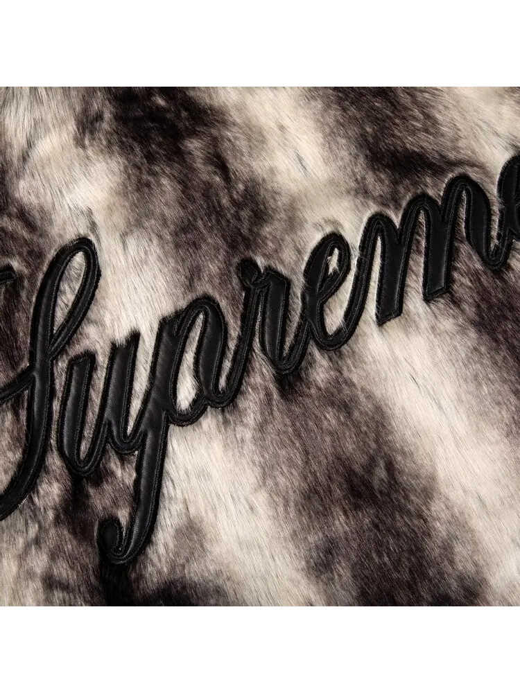 Куртка Supreme Faux Fur Reversible Hooded Jacket 'Black' — изображение 3 из 3, черный