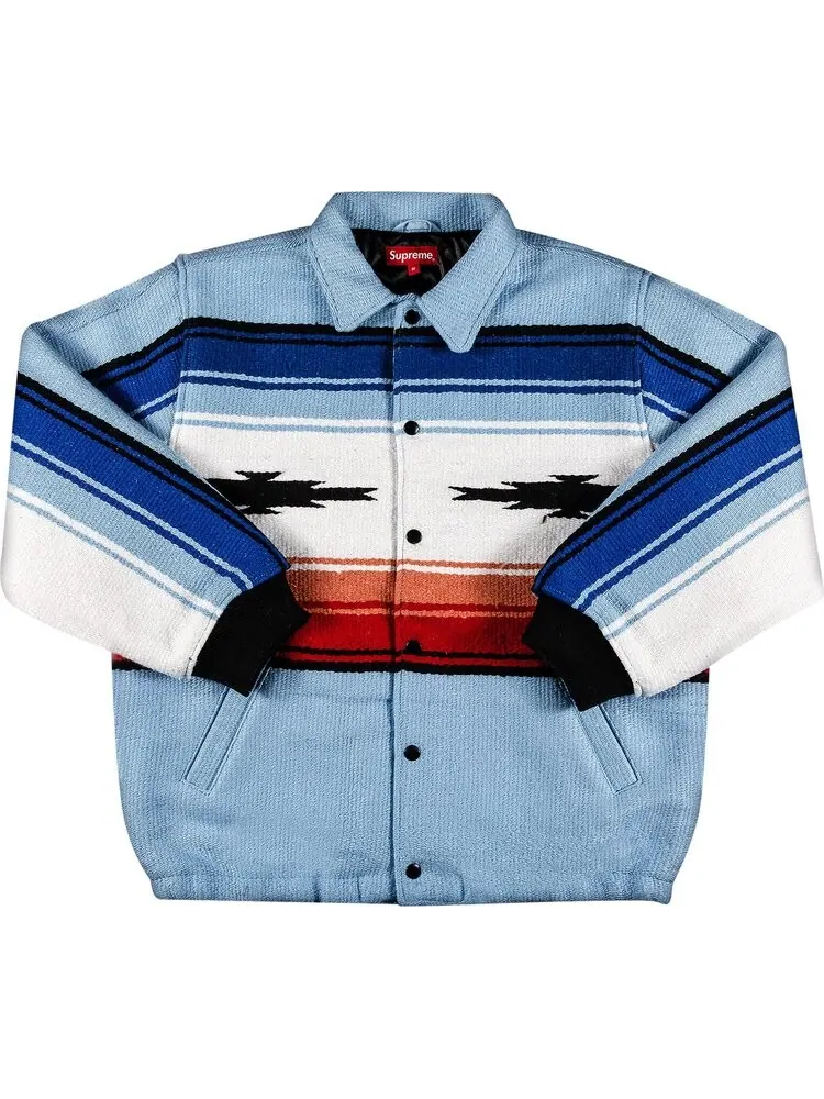 Куртка Supreme Tlaxcala Blanket Jacket 'Light Blue' — изображение 1 из 3, синий