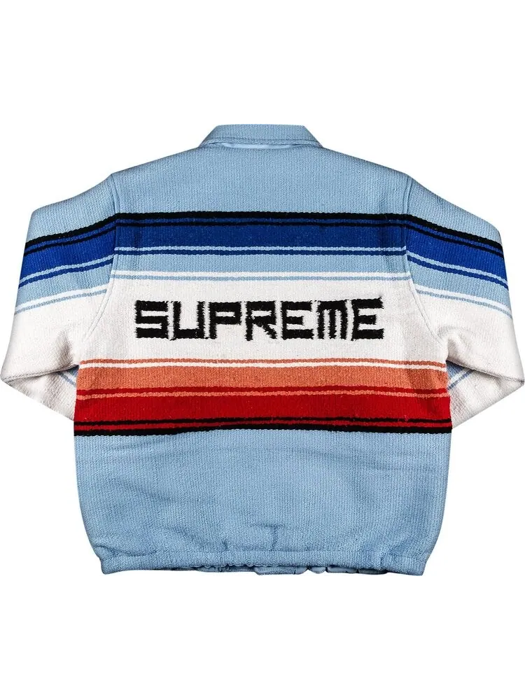Куртка Supreme Tlaxcala Blanket Jacket 'Light Blue' — изображение 2 из 3, синий