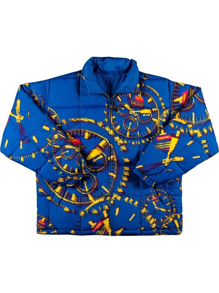 Куртка Supreme Watches Reversible Puffy Jacket 'Royal' — изображение 1 из 2, синий