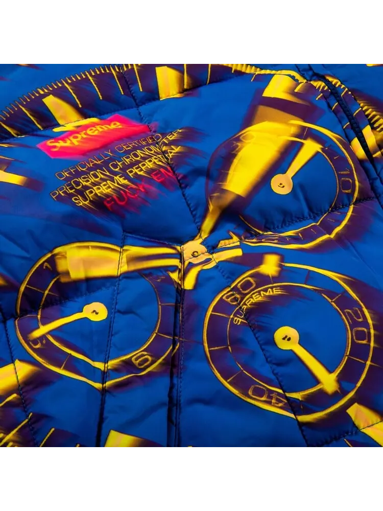 Куртка Supreme Watches Reversible Puffy Jacket 'Royal' — изображение 2 из 2, синий