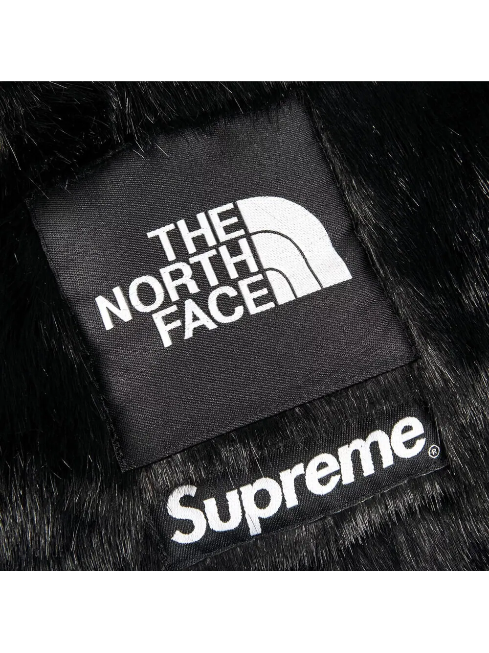 Куртка Supreme x The North Face Faux Fur Nuptse — изображение 3 из 3, черный