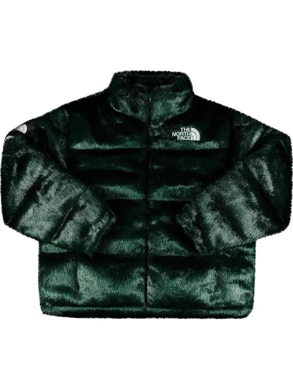 Куртка Supreme x The North Face Faux Fur Nuptse — изображение 1 из 2, зеленый