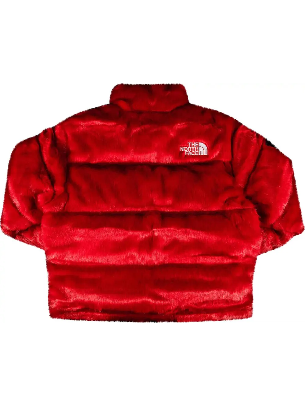 Куртка Supreme x The North Face Faux Fur Nuptse — изображение 2 из 3, красный
