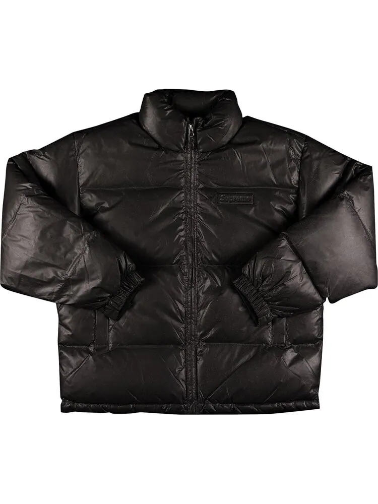 Куртка Supreme Reflective Speckled Down Jacket 'Black' — изображение 1 из 3, черный