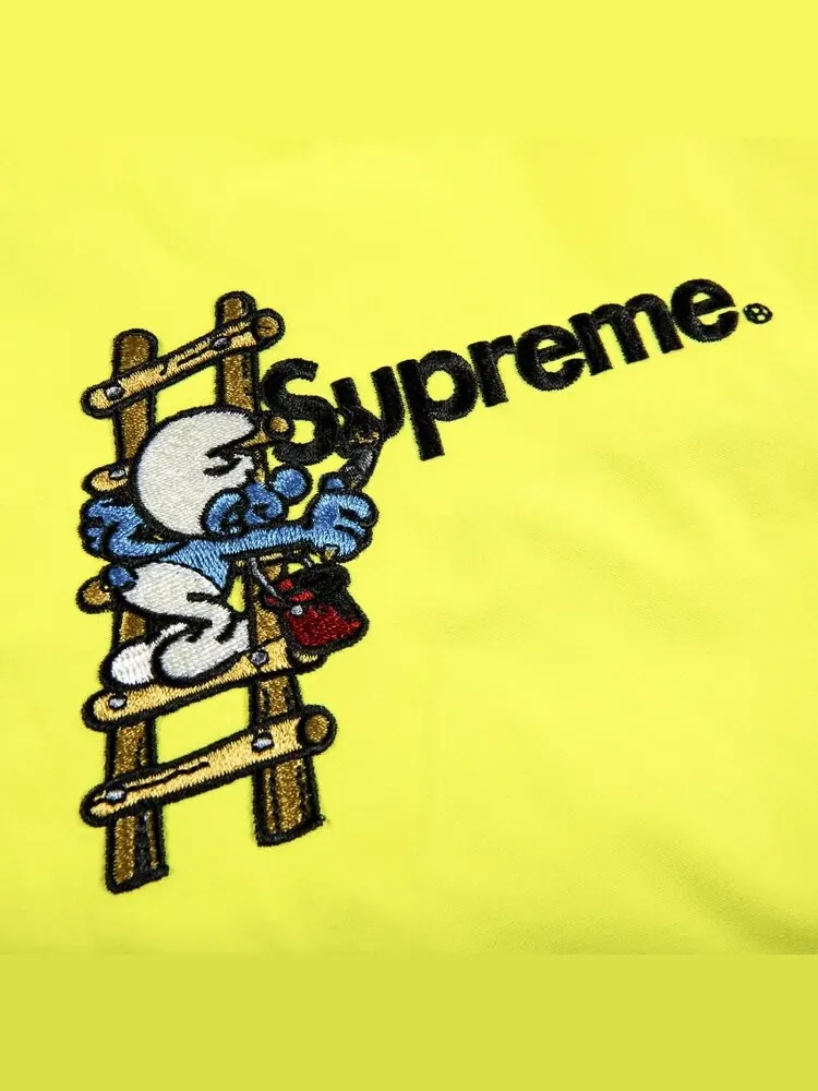 Куртка Supreme x Smurfs GORE-TEX Shell Jacket 'Bright Yellow' — изображение 2 из 2, желтый