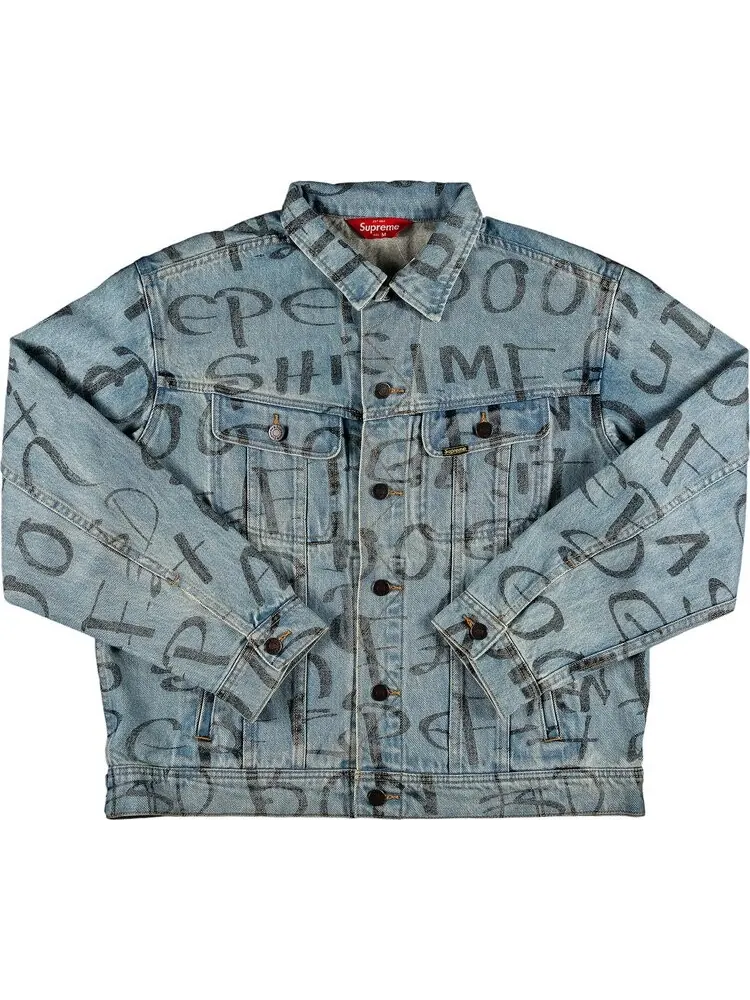 Куртка Supreme Black Ark Denim Trucker Jacket 'Blue' — изображение 1 из 2, синий