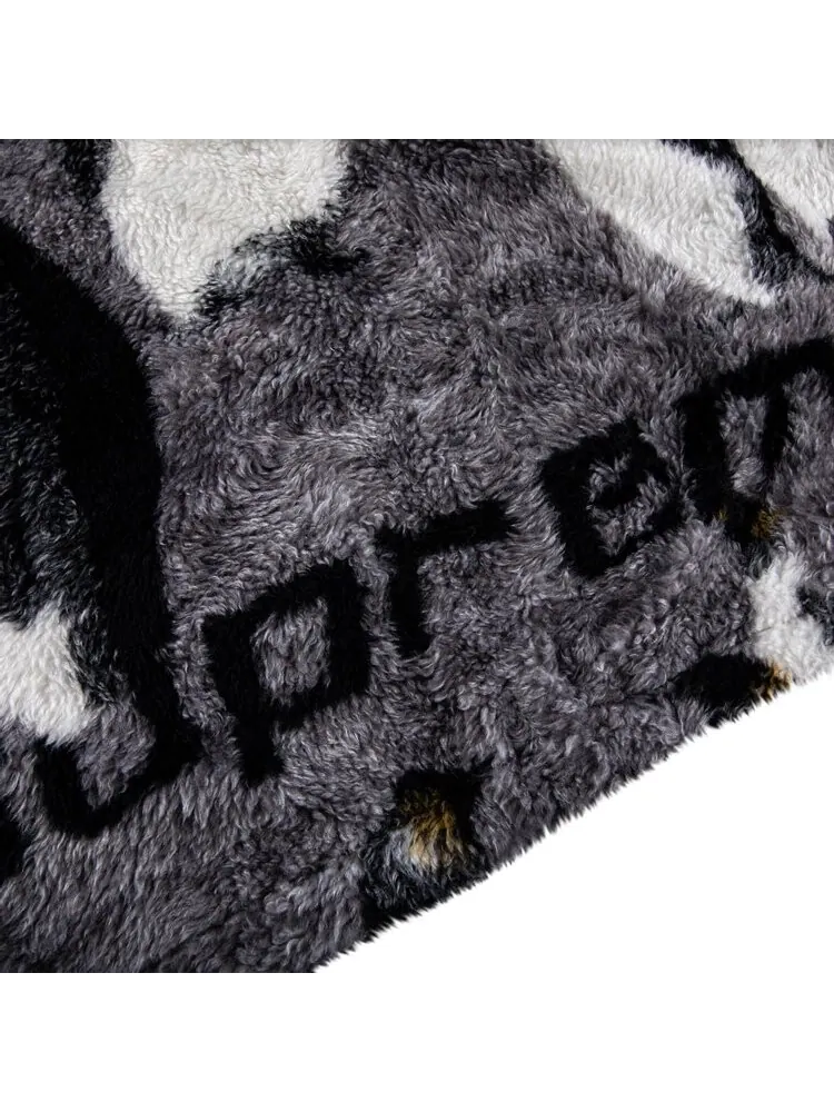 Куртка Supreme Penguins Hooded Fleece Jacket 'Black' — изображение 3 из 3, черный