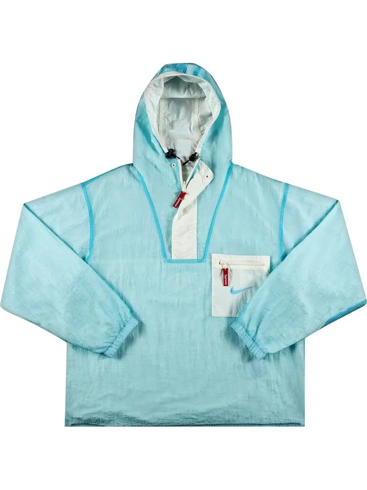 Анорак Supreme x Nike Jewel Reversible Ripstop Anorak 'Light Blue' — изображение 1 из 5, синий