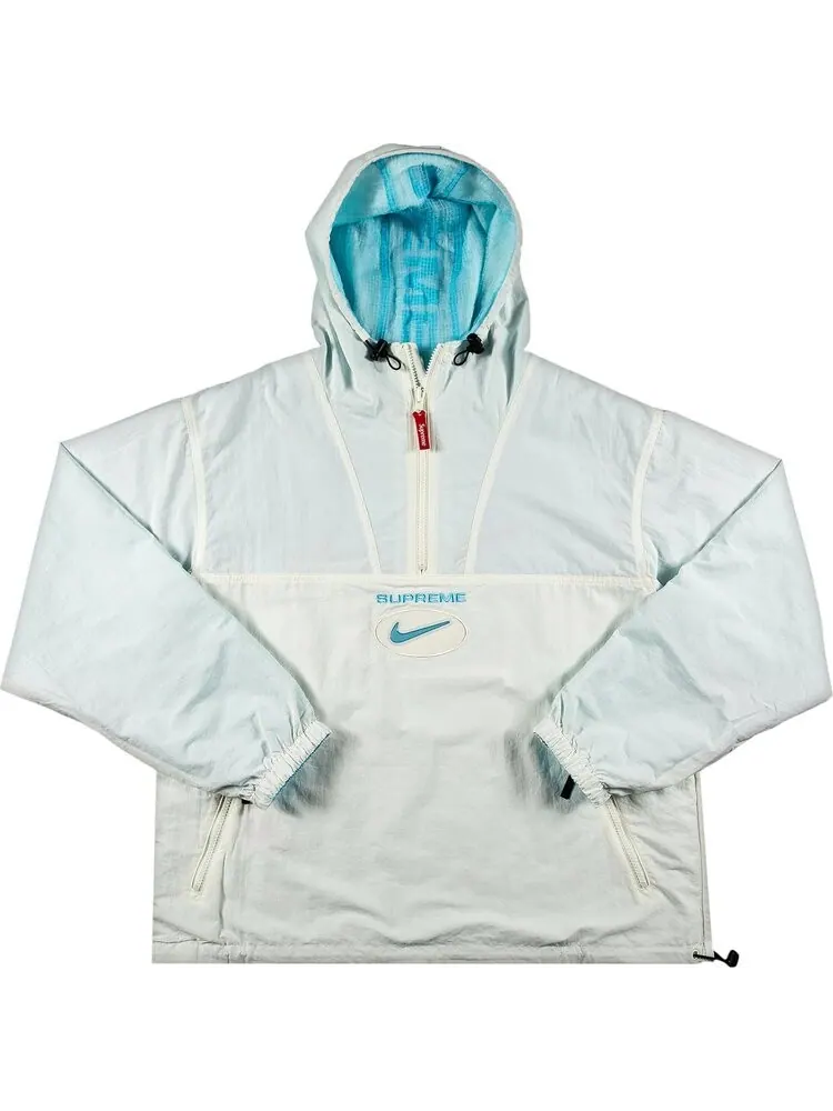 Анорак Supreme x Nike Jewel Reversible Ripstop Anorak 'Light Blue' — изображение 4 из 5, синий