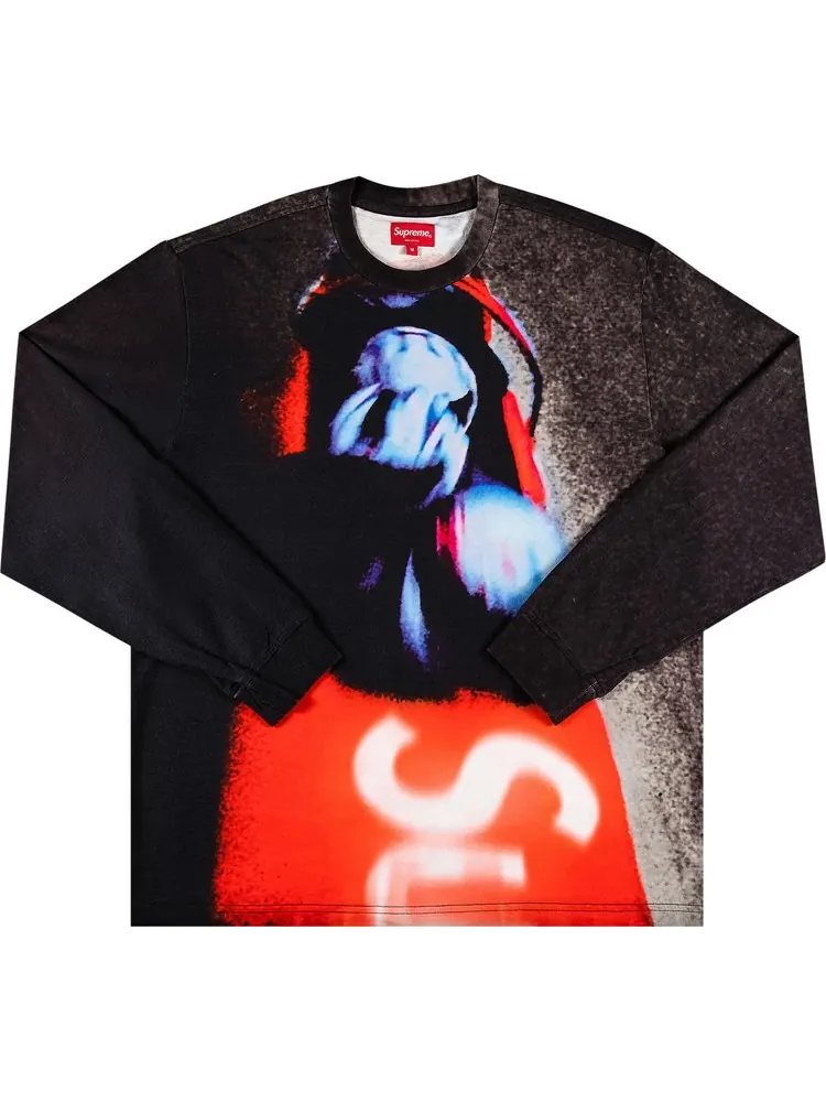 Лонгслив Supreme Bobsled Long-Sleeve Top 'Black' — изображение 1 из 3, черный