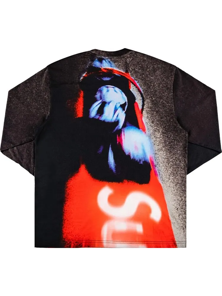 Лонгслив Supreme Bobsled Long-Sleeve Top 'Black' — изображение 2 из 3, черный