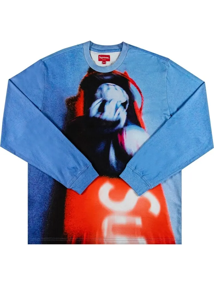 Лонгслив Supreme Bobsled Long-Sleeve Top 'Blue' — изображение 1 из 3, синий