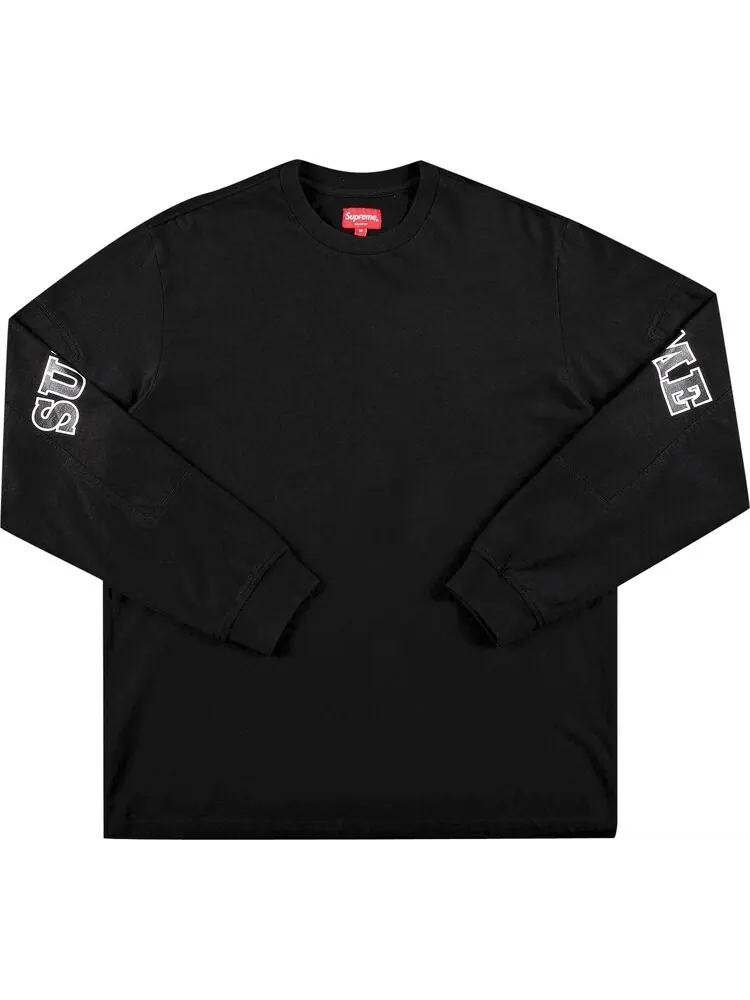 Лонгслив Supreme Cutout Sleeves Long-Sleeve Top 'Black' — изображение 1 из 2, черный