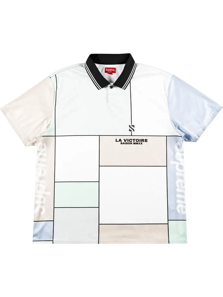 Поло Supreme Colorblocked Soccer Polo 'Grey' — изображение 1 из 2, мульти