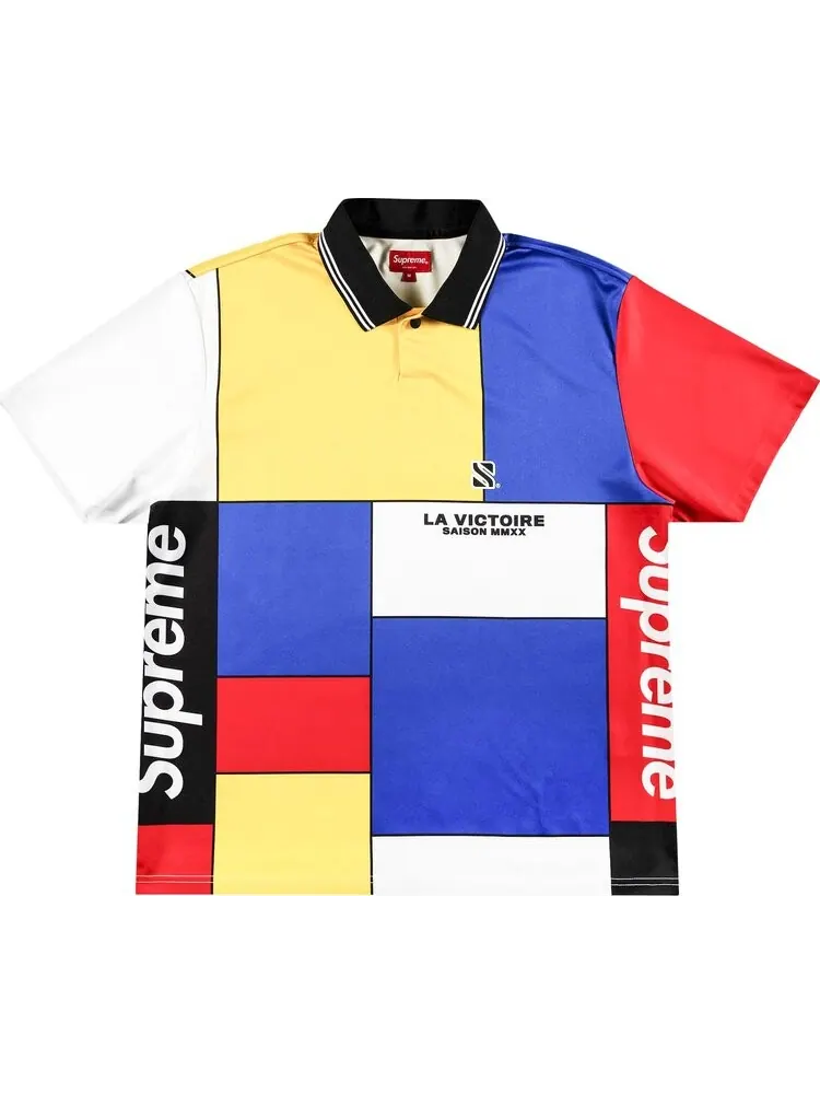 Поло Supreme Colorblocked Soccer Polo 'Red' — изображение 1 из 2, мульти