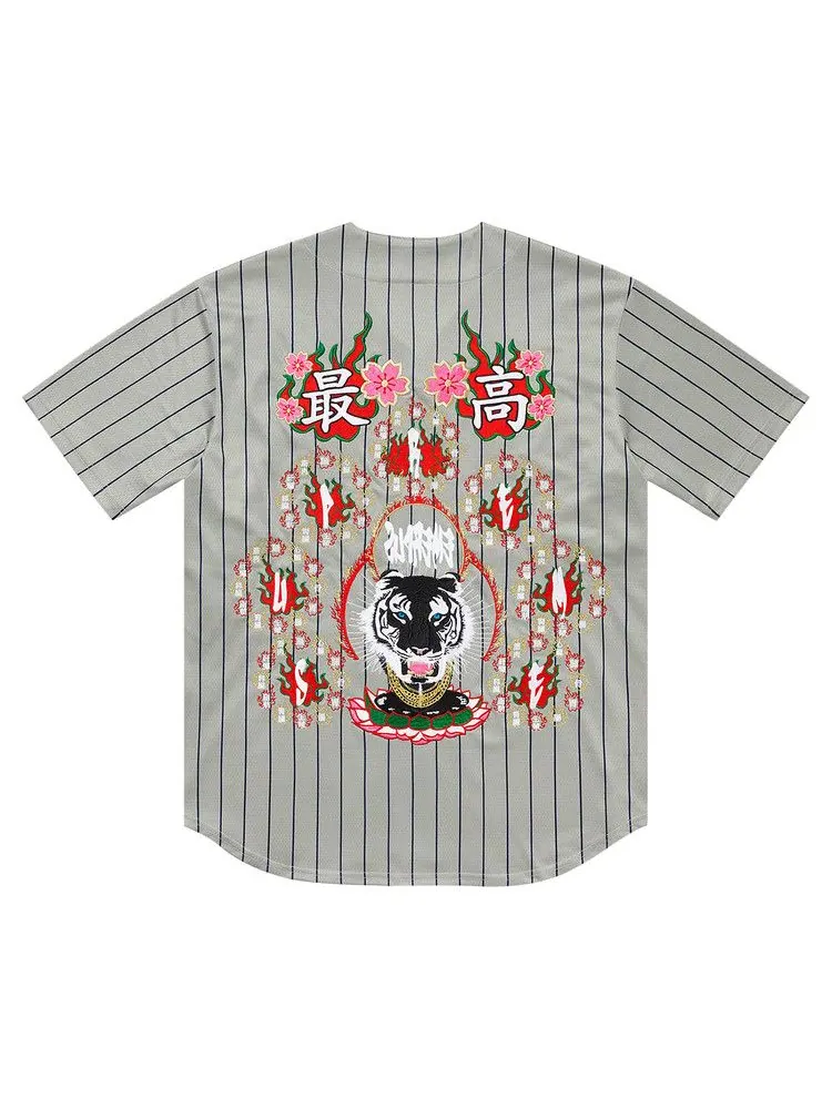 Джерси Supreme Tiger Embroidered Baseball Jersey — изображение 2 из 2, мульти