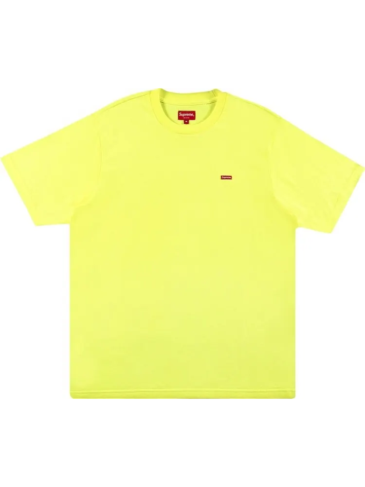Футболка Supreme Small Box Tee 'Fluorescent Yellow' — изображение 1 из 2, желтый