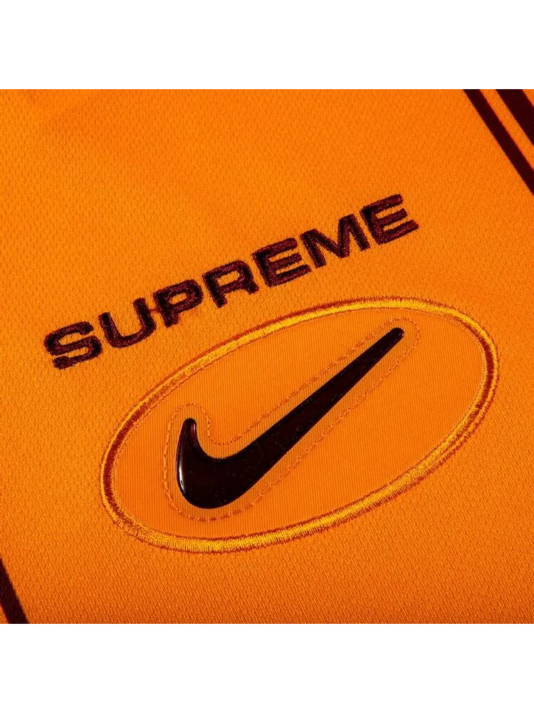 Футболка Supreme x Nike Jewel Stripe Soccer Jersey 'Orange' — изображение 2 из 2, оранжевый