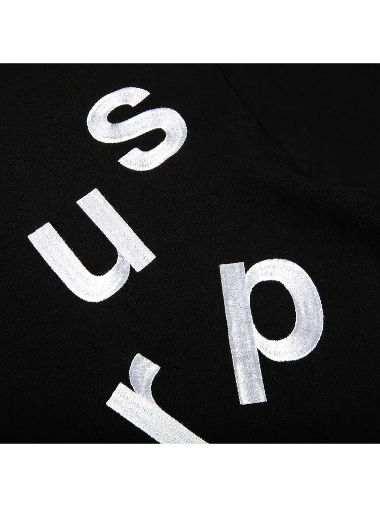 Лонгслив Supreme Scatter Logo Long-Sleeve Top 'Black' — изображение 2 из 2, черный