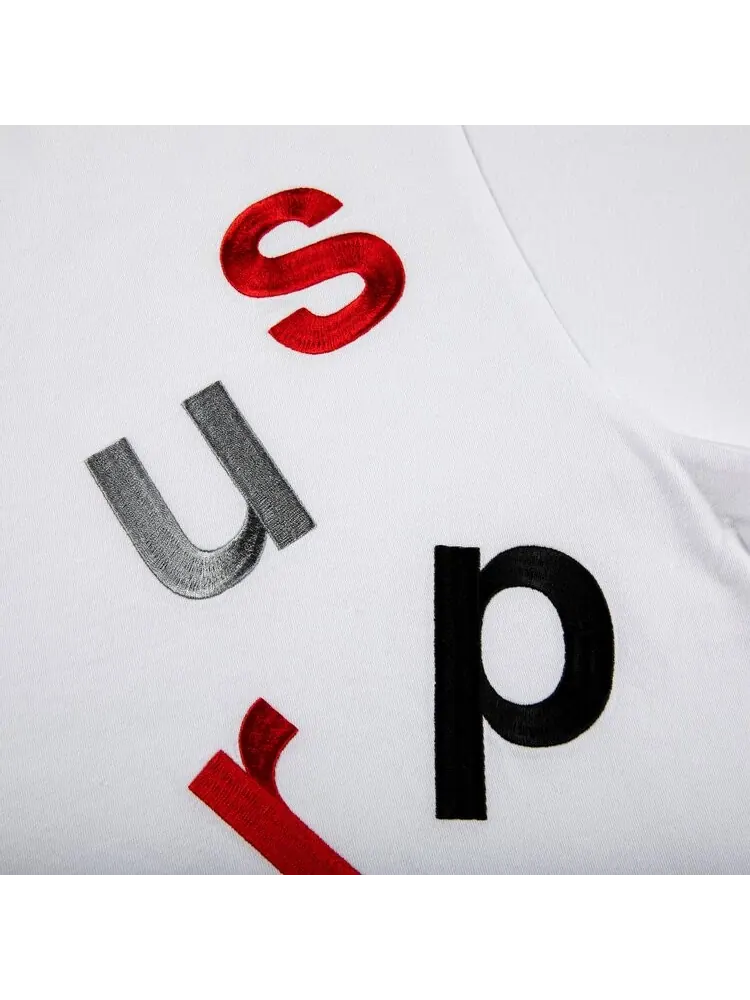 Лонгслив Supreme Scatter Logo Long-Sleeve Top 'White' — изображение 2 из 2, белый