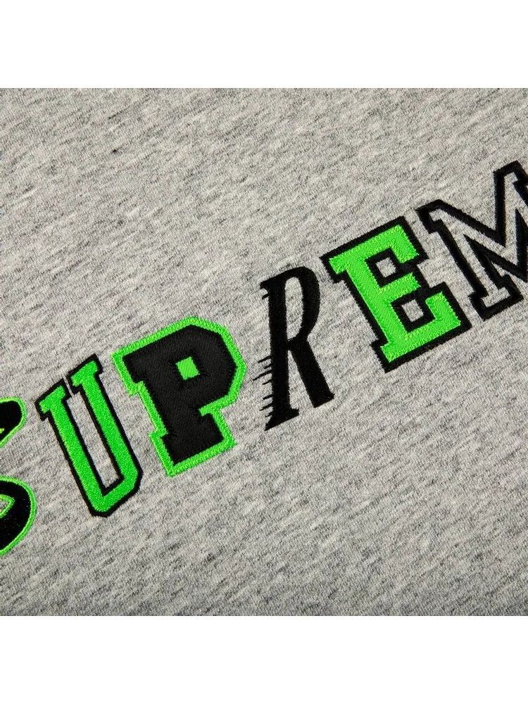 Футболка Supreme Collage Logo Short-Sleeve Top 'Heather Grey' — изображение 2 из 2, серый