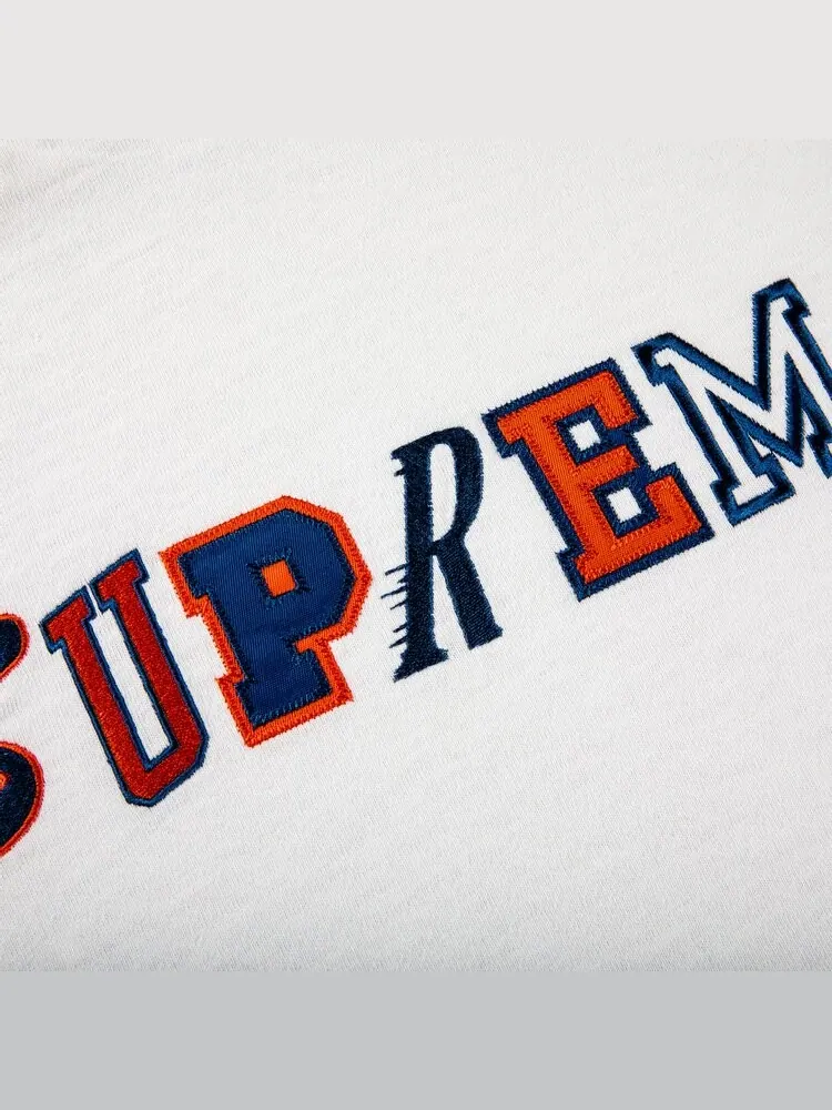 Футболка Supreme Collage Logo Short-Sleeve Top 'White' — изображение 2 из 2, белый