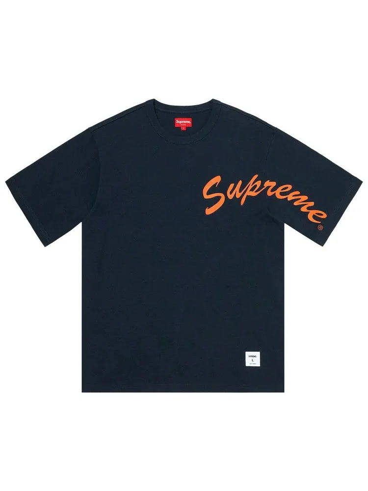 Топ Supreme Shoulder Arc Short-Sleeve Top — изображение 1 из 1, темно-синий