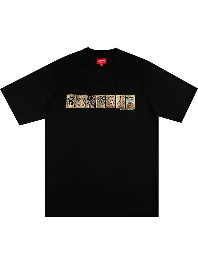 Футболка Supreme Ancient Short-Sleeve Top 'Black' — изображение 1 из 1, черный
