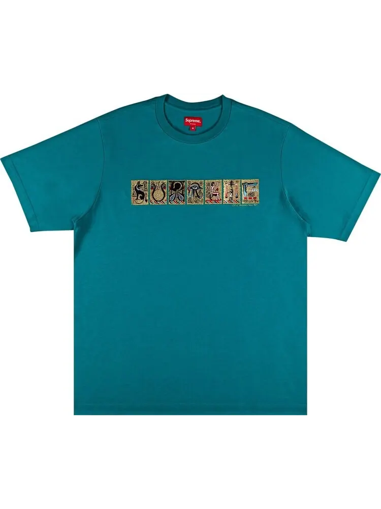 Футболка Supreme Ancient Short-Sleeve Top 'Teal' — изображение 1 из 2, бирюзовый