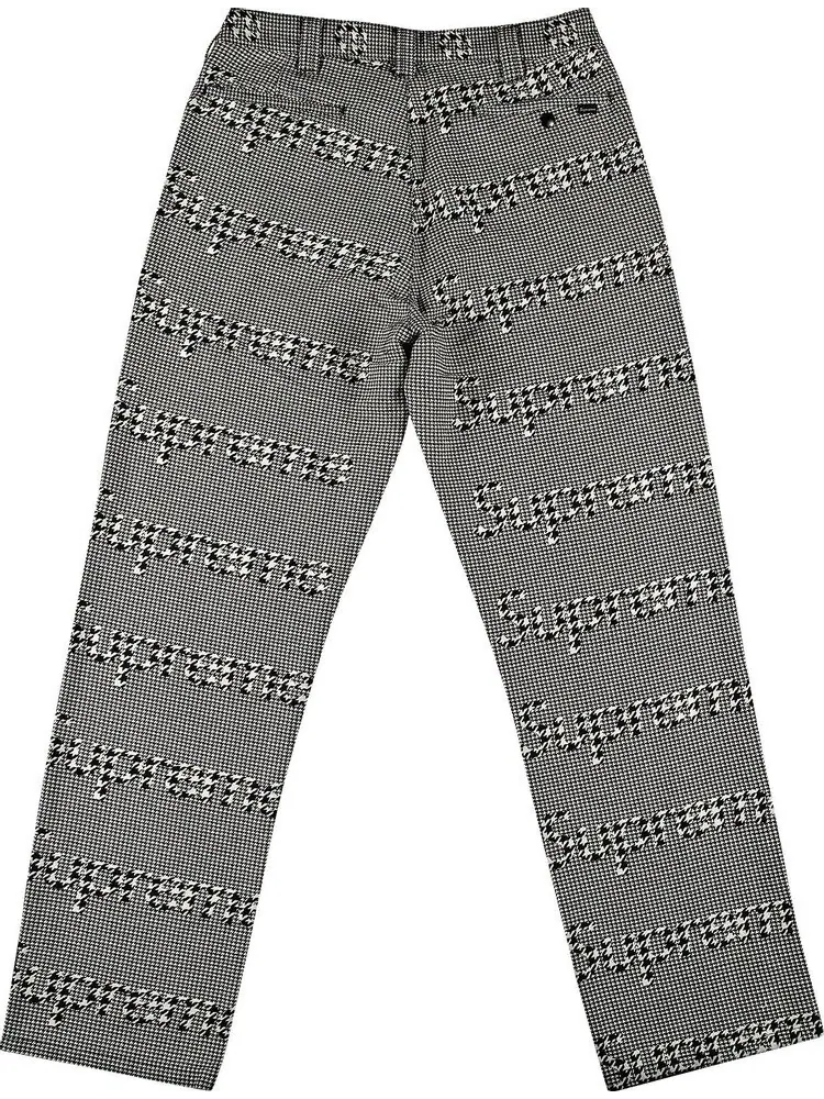 Брюки Supreme Work Pant 'Brown Houndstooth' — изображение 2 из 3, коричневый
