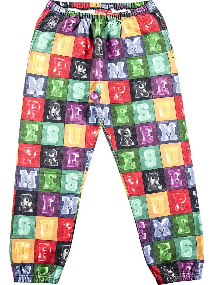 Спортивные брюки Supreme Blocks Sweatpant 'Multicolor' — изображение 1 из 3, мульти