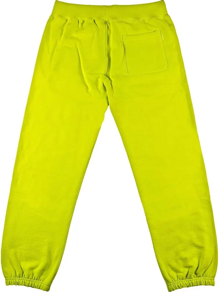 Спортивные брюки Supreme S Logo Sweatpant 'Acid Green' — изображение 2 из 3, зеленый