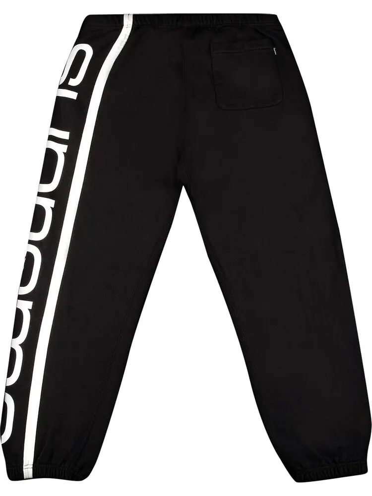 Спортивные брюки Supreme Big Logo Paneled Sweatpant 'Black' — изображение 2 из 3, черный