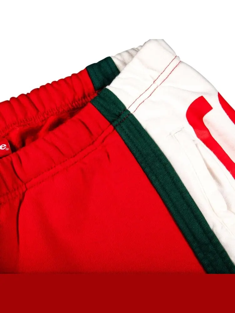 Спортивные брюки Supreme Big Logo Paneled Sweatpant 'Red' — изображение 3 из 3, красный