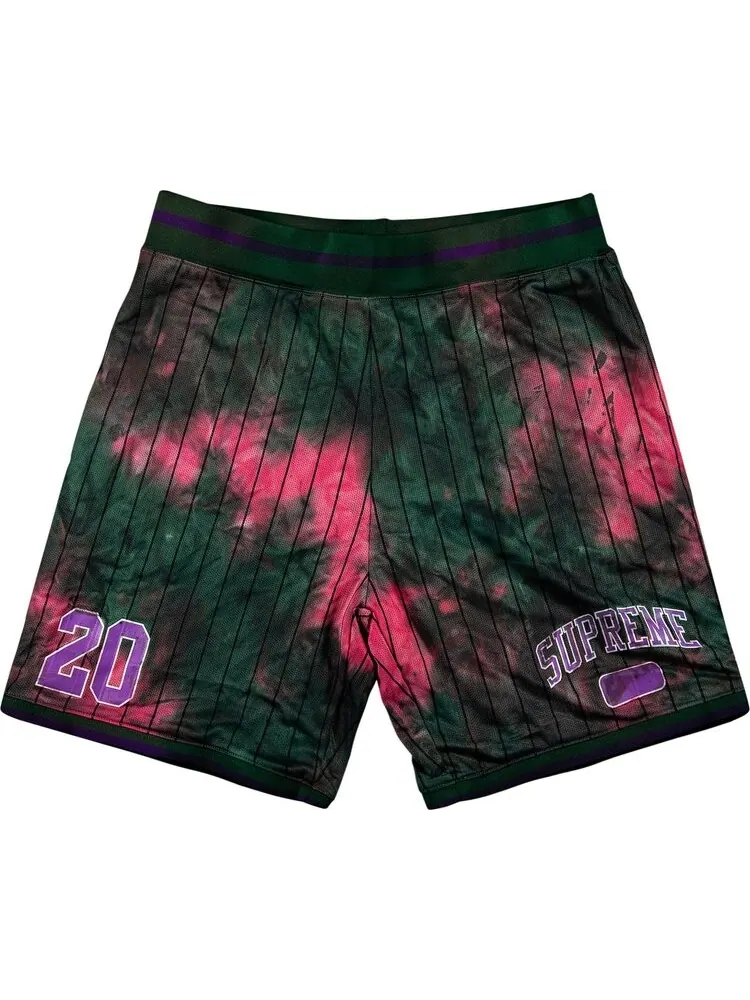 Шорты Supreme Dyed Basketball Short 'Green' — изображение 1 из 3, зеленый