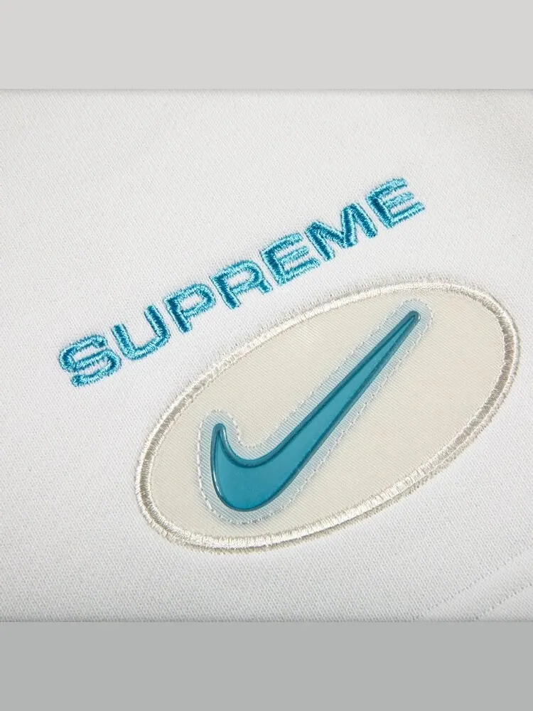 Спортивные шорты Supreme x Nike Jewel Sweatshort 'White' — изображение 2 из 2, белый