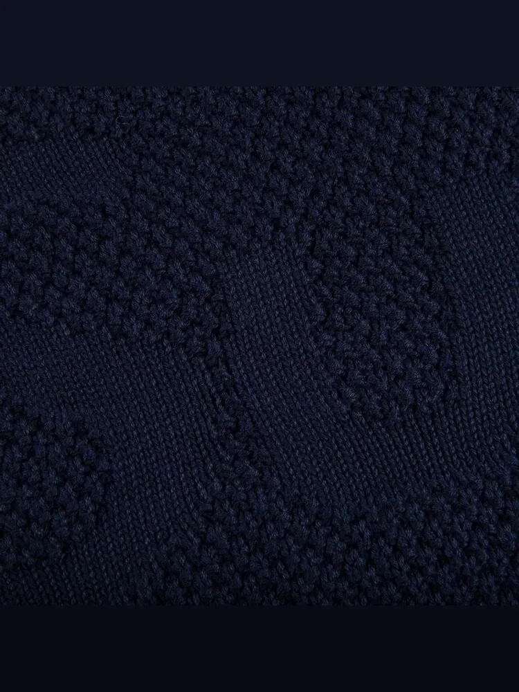 Свитер Supreme Textured Small Box Sweater 'Navy' — изображение 3 из 3, синий