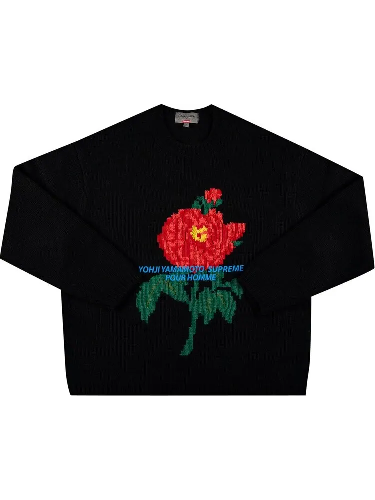 Свитер Supreme x Yohji Yamamoto Sweater 'Black' — изображение 1 из 3, черный