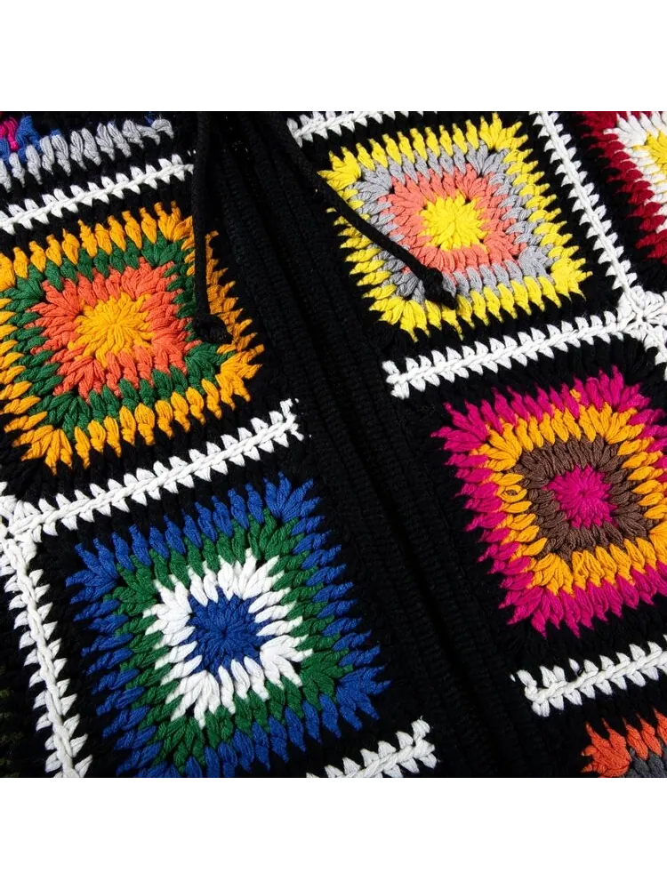 Свитер Supreme Crochet Hooded Zip Up Sweater 'Multicolor' — изображение 2 из 2, мульти