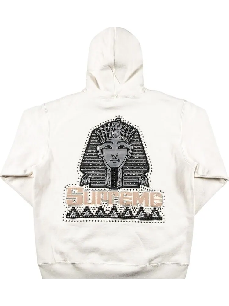Толстовка Supreme Pharaoh Studded Hooded Sweatshirt 'Natural' — изображение 2 из 3, загар