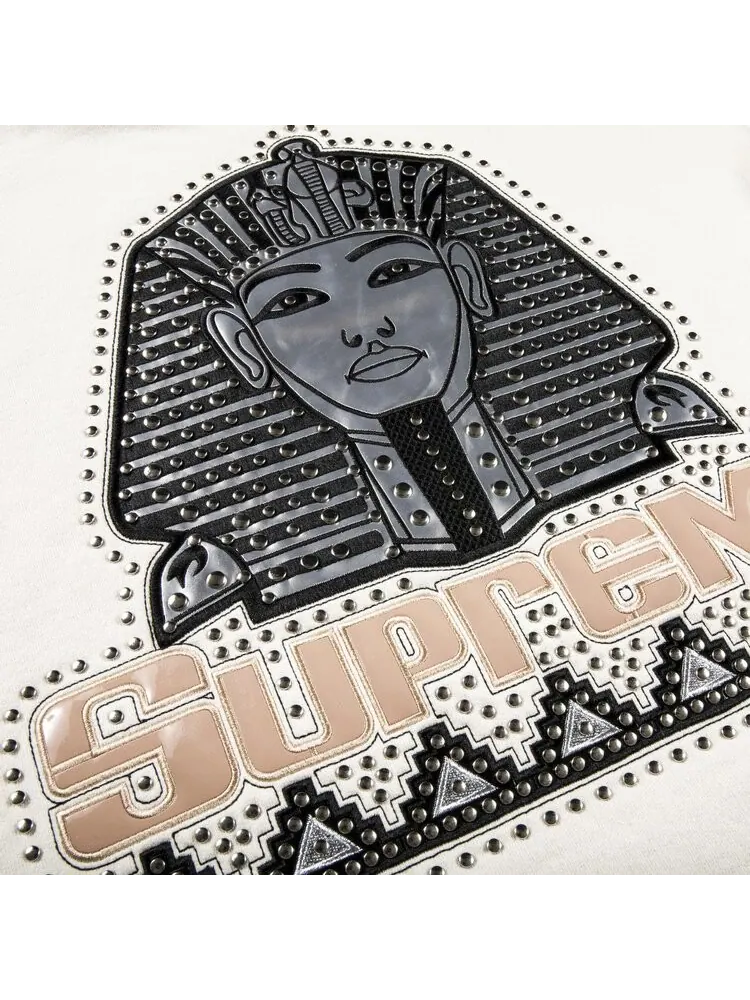 Толстовка Supreme Pharaoh Studded Hooded Sweatshirt 'Natural' — изображение 3 из 3, загар