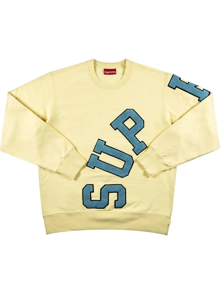 Толстовка Supreme Big Arc Crewneck 'Light Yellow' — изображение 1 из 3, желтый